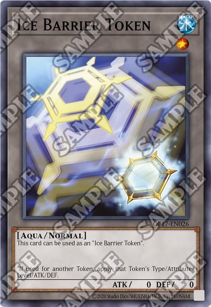 Ice Barrier Token, OTS Tournament Pack 17 OP17-EN026