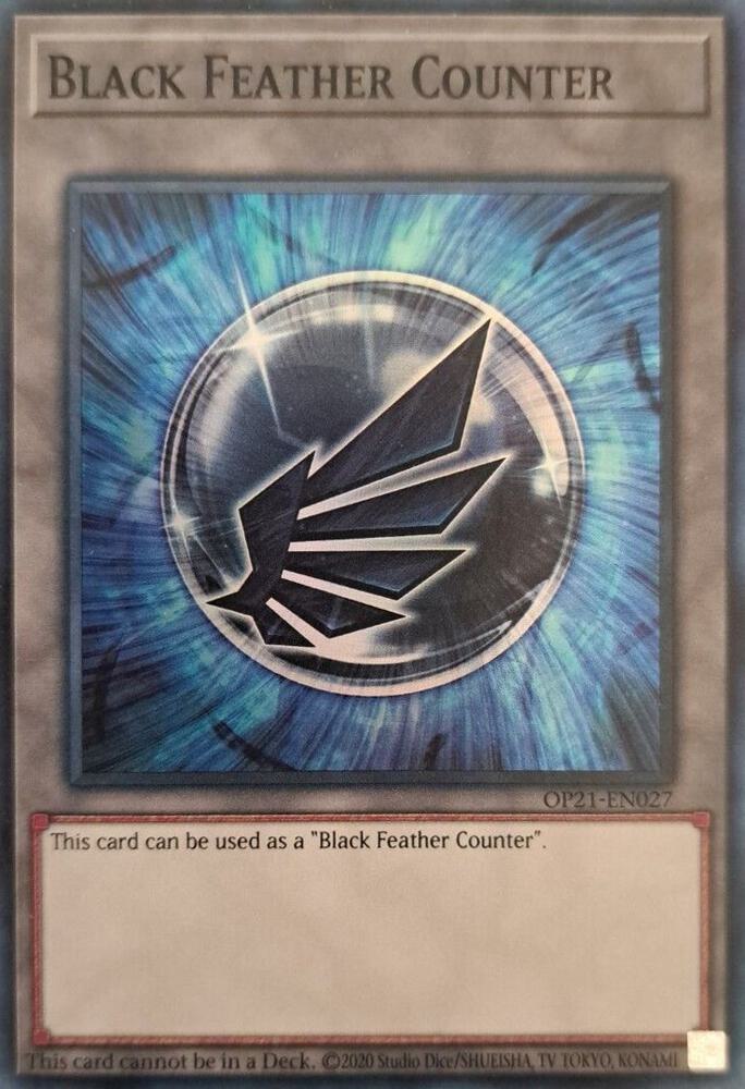 Black Feather Counter, OTS Tournament Pack 21 OP21-EN027