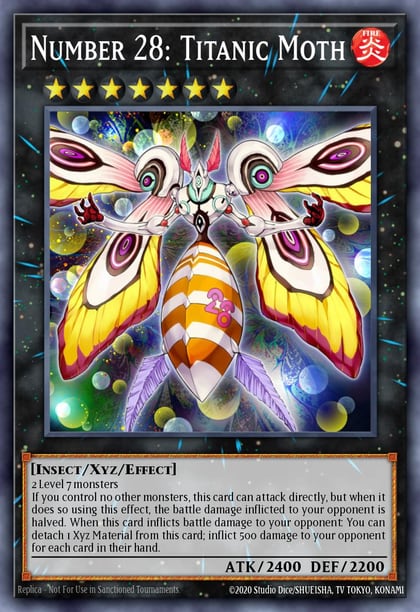 Number 28: Titanic Moth, OTS Tournament Pack 22 OP22-EN020