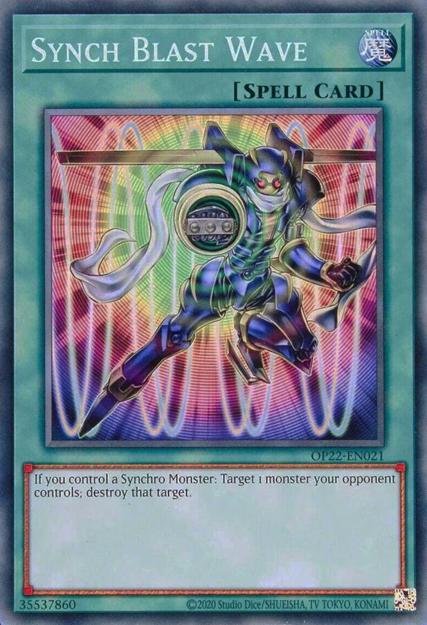 Synch Blast Wave, OTS Tournament Pack 22 OP22-EN021