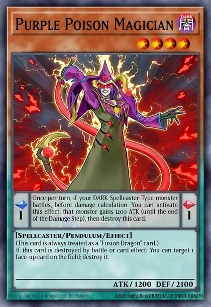 Purple Poison Magician, Pendulum Evolution PEVO-EN006