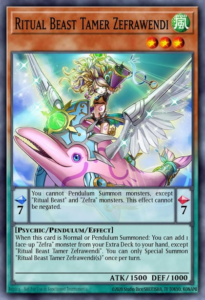 Ritual Beast Tamer Zefrawendi, Pendulum Evolution PEVO-EN049