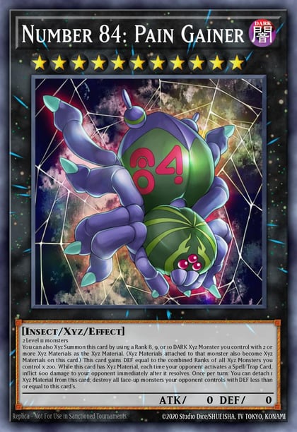 Number 84: Pain Gainer, Premium Gold: Infinite Gold PGL3-EN010