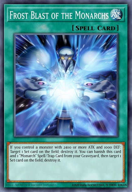 Frost Blast of the Monarchs, Premium Gold: Infinite Gold PGL3-EN012