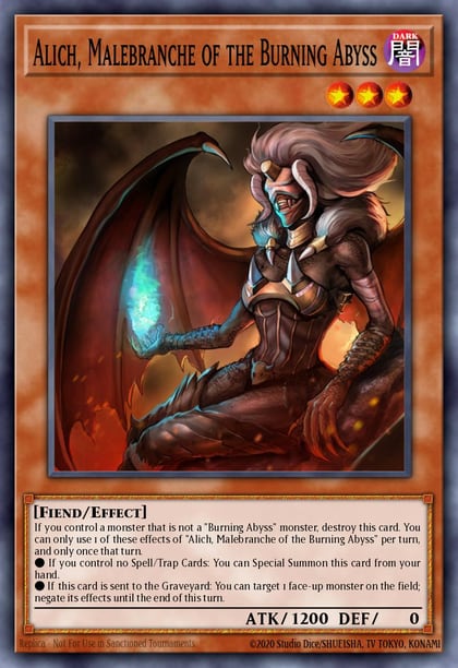 Alich, Malebranche of the Burning Abyss, Premium Gold: Infinite Gold PGL3-EN047