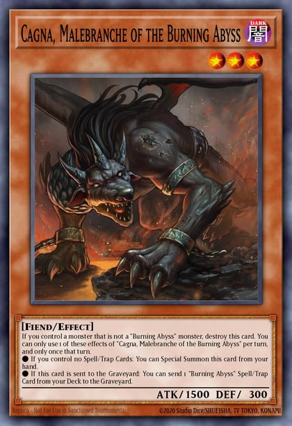 Cagna, Malebranche of the Burning Abyss, Premium Gold: Infinite Gold PGL3-EN051