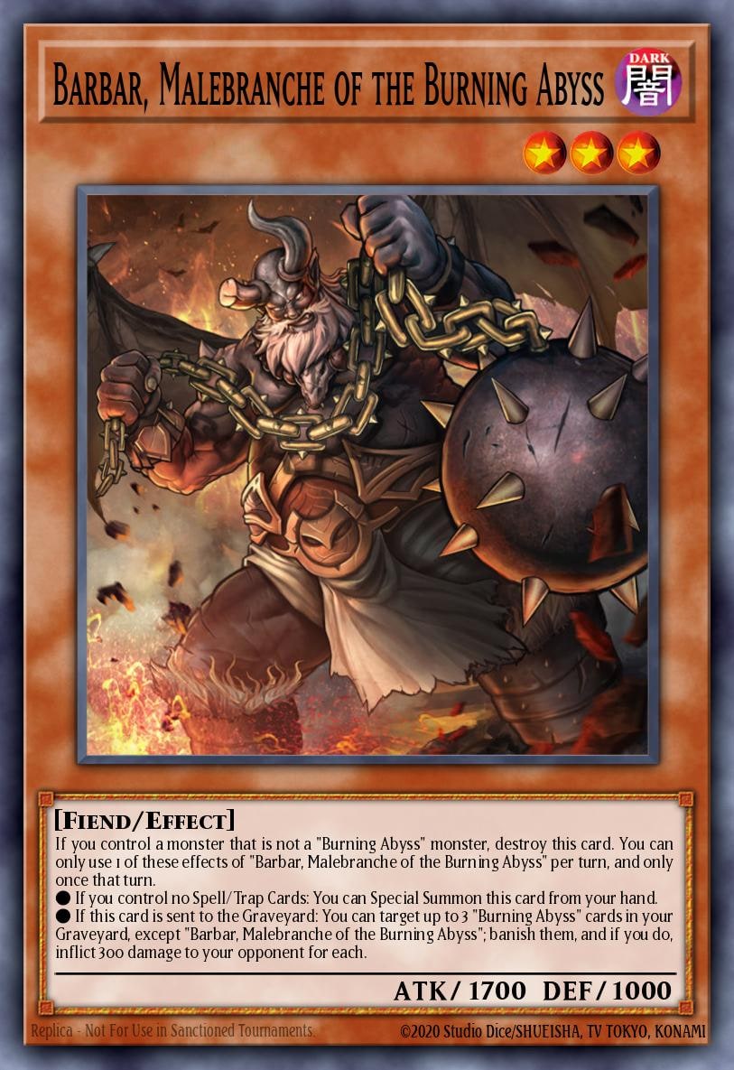 Barbar, Malebranche of the Burning Abyss, Premium Gold: Infinite Gold PGL3-EN054
