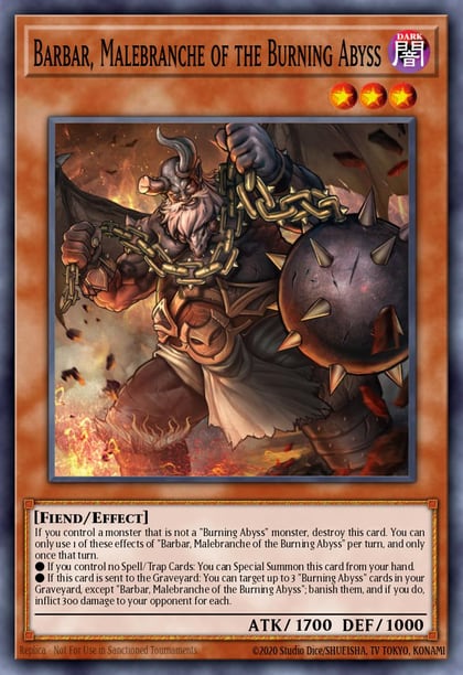 Barbar, Malebranche of the Burning Abyss, Premium Gold: Infinite Gold PGL3-EN054