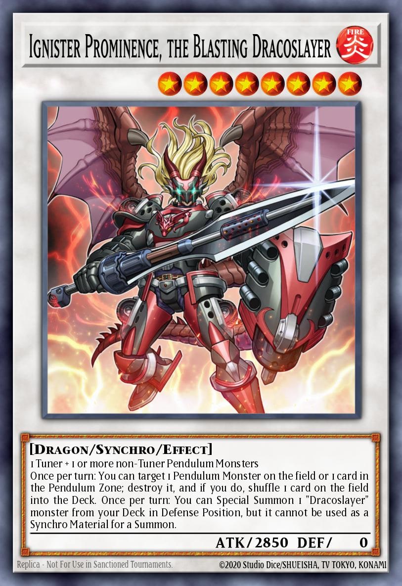 Ignister Prominence, the Blasting Dracoslayer, Premium Gold: Infinite Gold PGL3-EN062