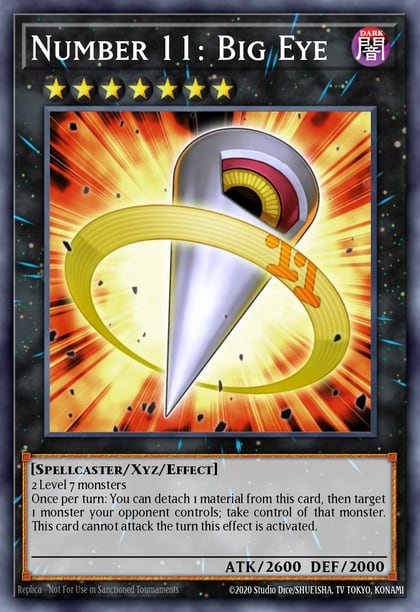 Number 11: Big Eye, Premium Gold: Infinite Gold PGL3-EN063