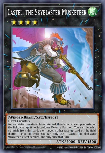 Castel, the Skyblaster Musketeer, Premium Gold: Infinite Gold PGL3-EN076
