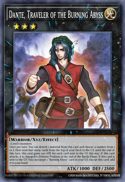Dante, Traveler of the Burning Abyss, Premium Gold: Infinite Gold PGL3-EN077