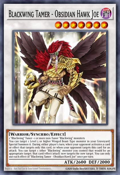 Blackwing Tamer - Obsidian Hawk Joe, Premium Gold: Return of the Bling PGL2-EN012