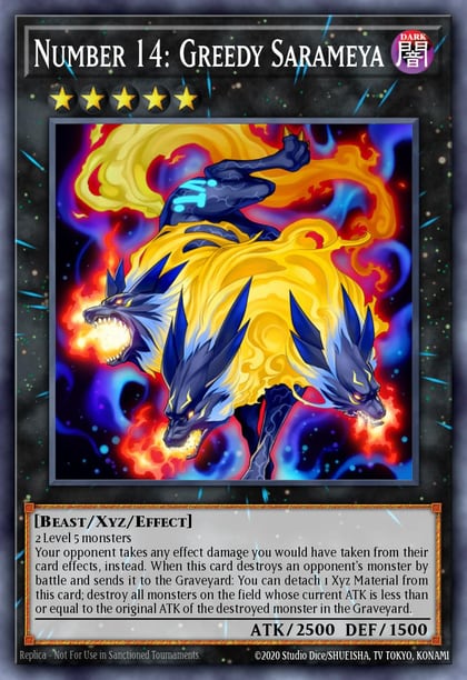 Number 14: Greedy Sarameya, Premium Gold: Return of the Bling PGL2-EN017