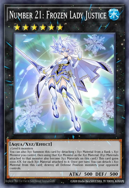 Number 21: Frozen Lady Justice, Premium Gold: Return of the Bling PGL2-EN018