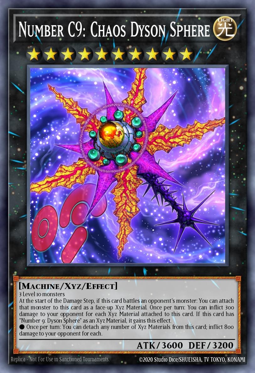 Number C9: Chaos Dyson Sphere, Premium Gold PGLD-EN022
