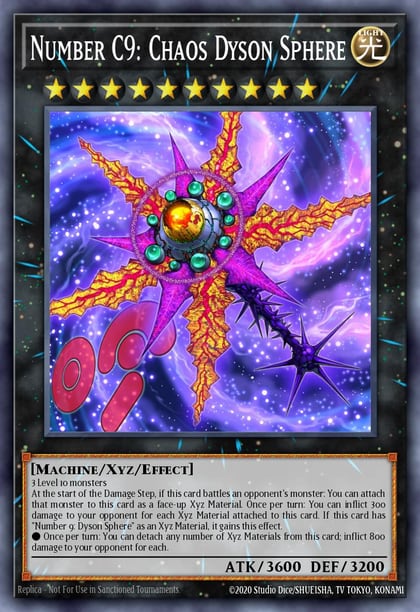 Number C9: Chaos Dyson Sphere, Premium Gold PGLD-EN022