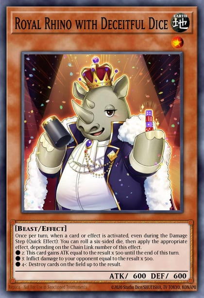 Royal Rhino with Deceitful Dice, Phantom Nightmare PHNI-EN036