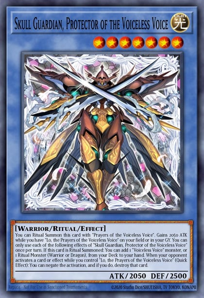 Skull Guardian, Protector of the Voiceless Voice (Quarter Century Secret Rare), Phantom Nightmare PHNI-EN037