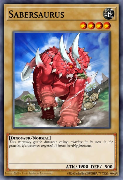 Sabersaurus, Power of the Duelist POTD-EN002