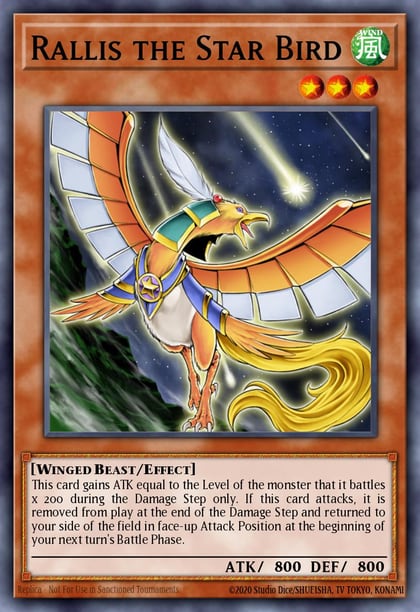 Rallis the Star Bird, Power of the Duelist POTD-EN007