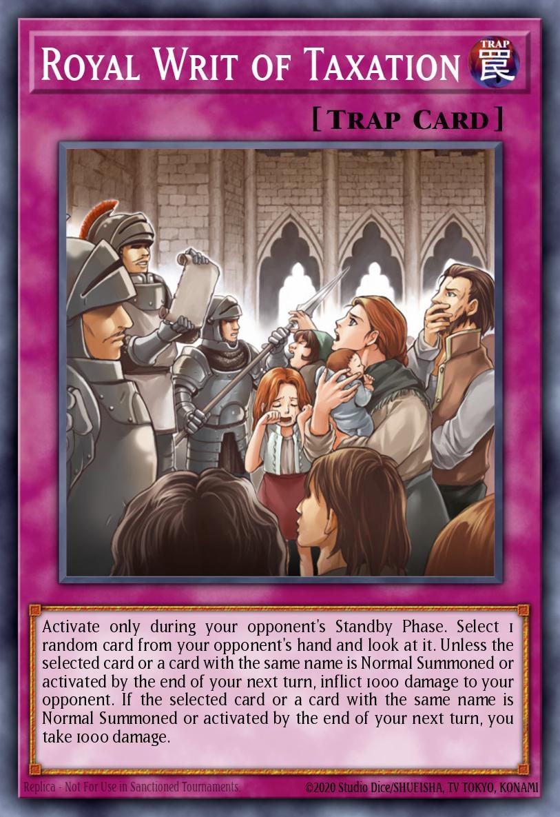 Royal Writ of Taxation, Power of the Duelist POTD-EN054