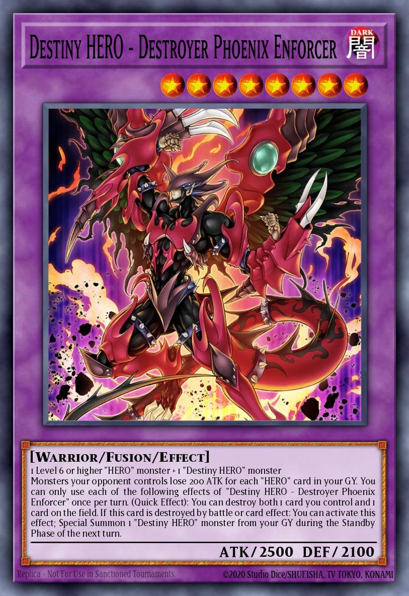 Destiny HERO - Destroyer Phoenix Enforcer (Starlight Rare), Power of the Elements POTE-EN100