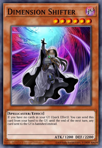 Dimension Shifter (Secret Rare), 25th Anniversary Rarity Collection RA01-EN014