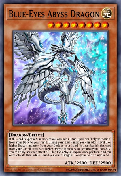 Blue-Eyes Abyss Dragon (Secret Rare), 25th Anniversary Rarity Collection RA01-EN016