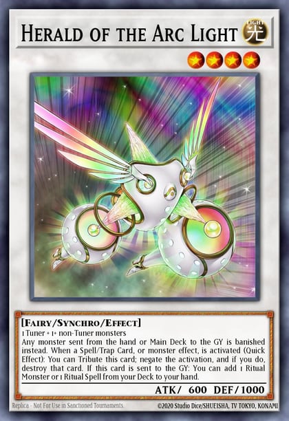 Herald of the Arc Light (Platinum Secret Rare), 25th Anniversary Rarity Collection RA01-EN031