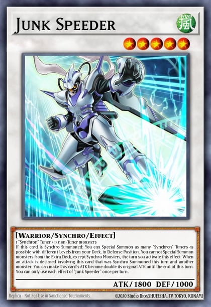 Junk Speeder (Quarter Century Secret Rare), 25th Anniversary Rarity Collection RA01-EN032