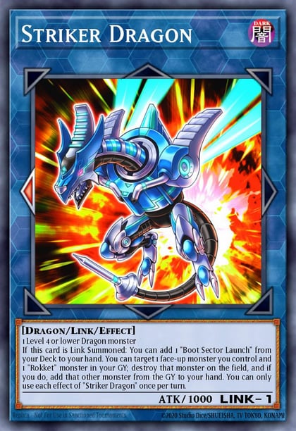 Striker Dragon (Platinum Secret Rare), 25th Anniversary Rarity Collection RA01-EN046