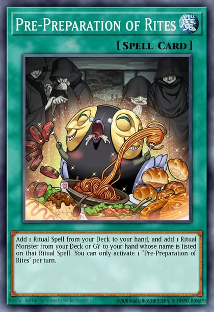 Pre-Preparation of Rites (Platinum Secret Rare), 25th Anniversary Rarity Collection RA01-EN055