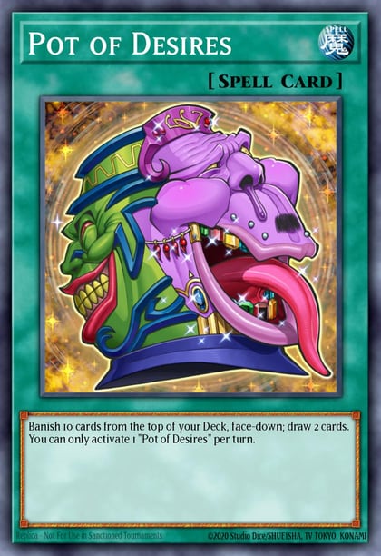 Pot of Desires (Platinum Secret Rare), 25th Anniversary Rarity Collection RA01-EN056