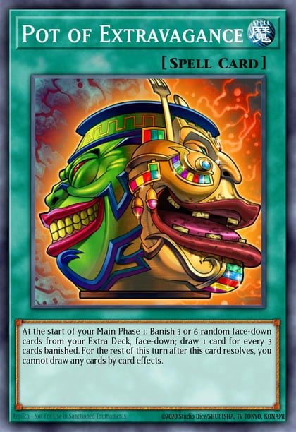 Pot of Extravagance (Platinum Secret Rare), 25th Anniversary Rarity Collection RA01-EN059