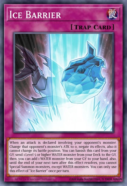 Ice Barrier (Quarter Century Secret Rare), 25th Anniversary Rarity Collection RA01-EN071