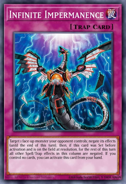 Infinite Impermanence (Secret Rare), 25th Anniversary Rarity Collection RA01-EN075