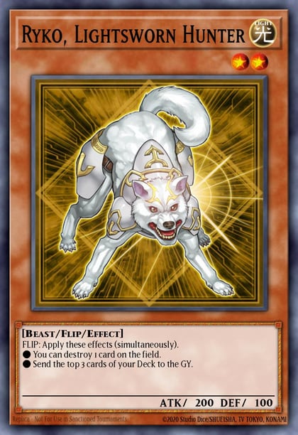 Ryko, Lightsworn Hunter (Platinum Secret Rare), 25th Anniversary Rarity Collection II RA02-EN003