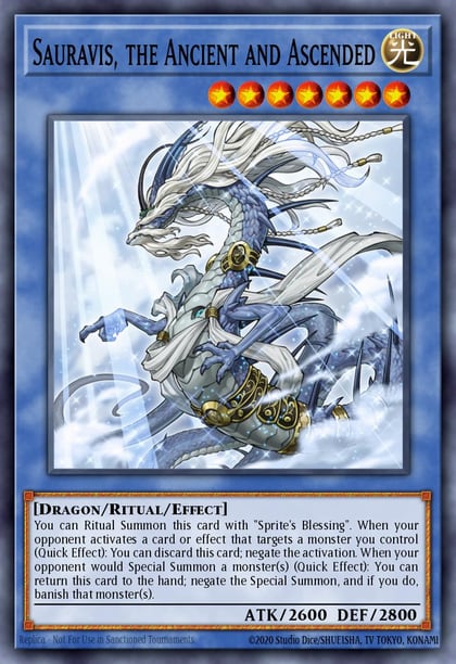 Sauravis, the Ancient and Ascended (Quarter Century Secret Rare), 25th Anniversary Rarity Collection II RA02-EN019