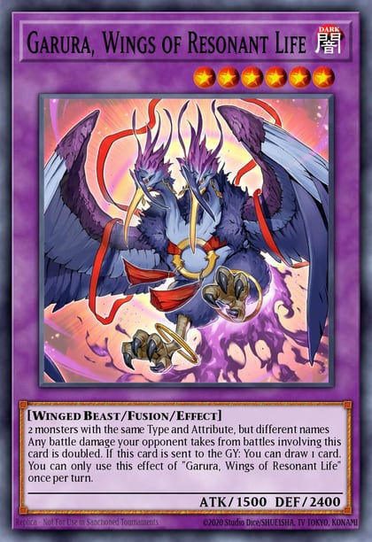 Garura, Wings of Resonant Life (PUR), 25th Anniversary Rarity Collection II RA02-EN024