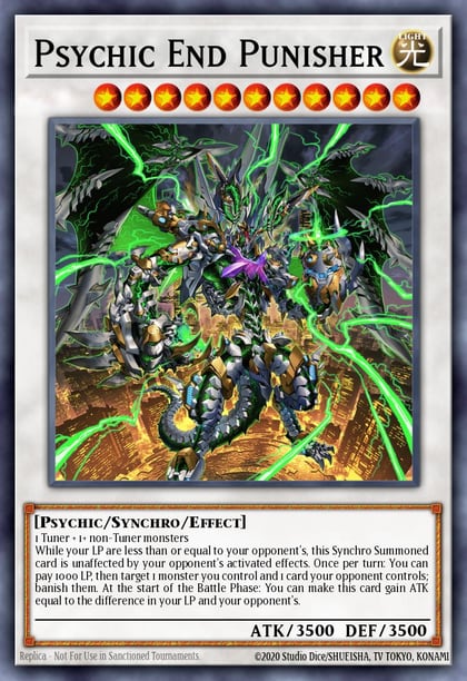 Psychic End Punisher (Platinum Secret Rare), 25th Anniversary Rarity Collection II RA02-EN032