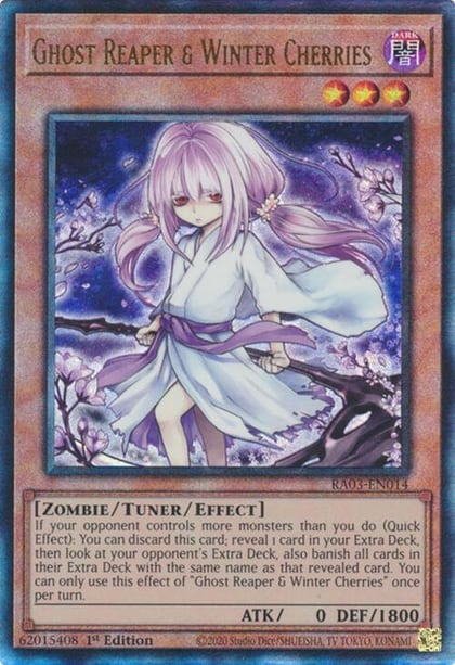Ghost Reaper & Winter Cherries (Alternate Art) (PUR), Quarter Century Bonanza RA03-EN014