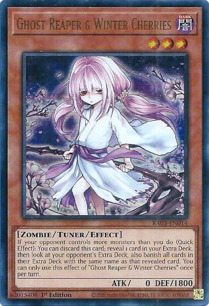 Ghost Reaper & Winter Cherries (Alternate Art) (UR), Quarter Century Bonanza RA03-EN014
