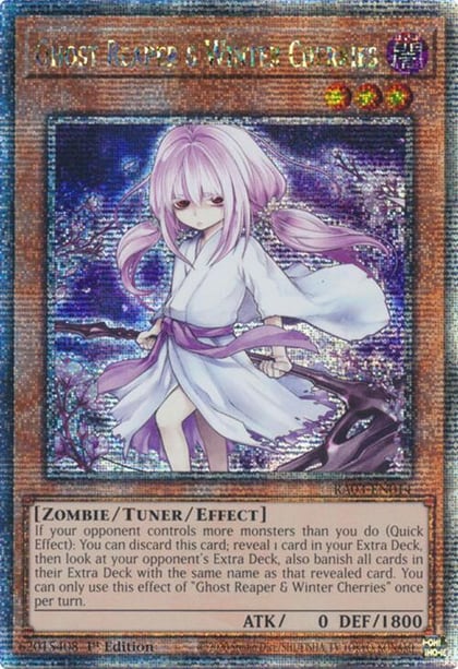 Ghost Reaper & Winter Cherries (Alternate Art) (Quarter Century Secret Rare), Quarter Century Bonanza RA03-EN014