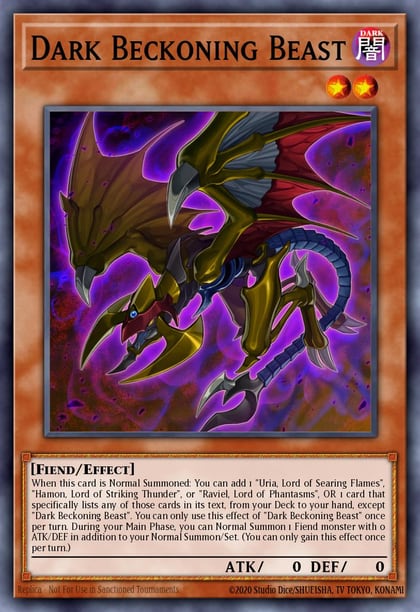 Dark Beckoning Beast (PUR), Quarter Century Bonanza RA03-EN027