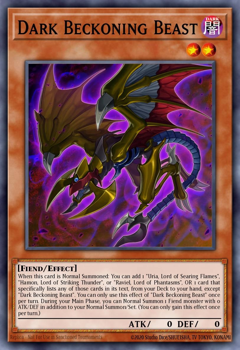 Dark Beckoning Beast (PCR), Quarter Century Bonanza RA03-EN027