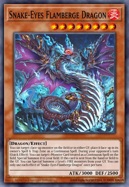 Snake-Eyes Flamberge Dragon (PCR), Quarter Century Bonanza RA03-EN033