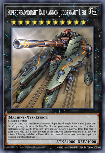 Superdreadnought Rail Cannon Juggernaut Liebe (PCR), Quarter Century Bonanza RA03-EN041
