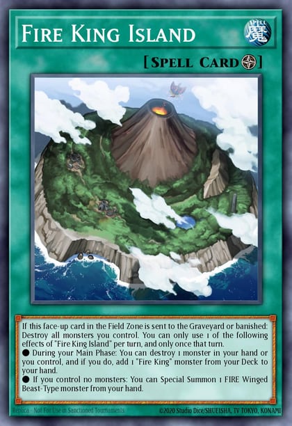 Fire King Island (Secret Rare), Quarter Century Bonanza RA03-EN059