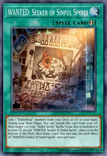 WANTED: Seeker of Sinful Spoils (Secret Rare), Quarter Century Bonanza RA03-EN074